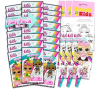 LOL Surprise - Set di mini bomboniere per bambini, confezione con 24 mini confezioni da gioco Grab n Go con pagine da colorare, adesivi e molto altro ancora | LOL Surprise Birthday Party Supplies