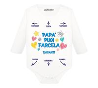 Lol t-shirt Body Neonato femminuccia Papà puoi farcela Manica lunga idee regalo divertente per papà (3 mesi)