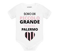 Lol t-shirt Body Neonato Sono un piccolo grande tifoso del Palermo Manica Corta (3 mesi)