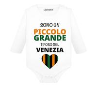 Lol t-shirt Body Neonato Sono un piccolo grande tifoso del Venezia Manica Lunga (3 mesi)