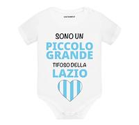 Lol t-shirt Body Neonato Sono un piccolo grande tifoso della Lazio Manica Corta (3 mesi)