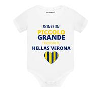 Lol t-shirt Body Neonato Sono un piccolo grande tifoso dell'Hellas Verona Manica Corta (3 mesi)