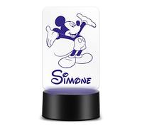 Lol t-shirt Lampada Led da Tavolo in Plexiglass Personalizzata con nome Topolino Idea regalo Personalizzabile