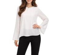 Lola by Sandro Ferrone blusa in georgette dettagli plissè bianco