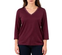 Lola by Sandro Ferrone blusa in viscosa e lurex borgogna