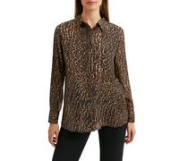 Lola by Sandro Ferrone camicia manica lunga in fantasia animalier marrone