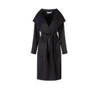 Lola by Sandro Ferrone cappotto lungo con cintura nero