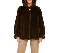 Lola by Sandro Ferrone pelliccia ecologica con cappuccio marrone L/XL