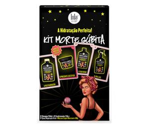 Lola Cosmetics - Morte Improvvisa Kit Completo - Shampoo 250 ml + Balsamo 250 ml + Spray Riparatore 250 ml + Maschera 100 g - Idratazione, Riparazione, Lucida E Morbidezza Con Formula Vegana
