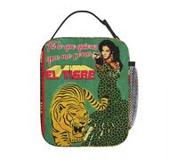 Lola Flores Lascia che la tigre mi mangi Merch Borsa da pranzo isolata per il pranzo per l'ufficio conservazione degli alimenti Scatole per il con dispositivo di raffreddamento termico portatile