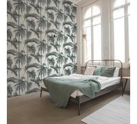 AS Creation Crema / Argento 36919-2 Lola Parigi Palma Motivo Parati Tropicale