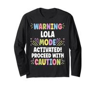 LOLA Personalized Name Funny Cute Custom LOLA Name Maglia a Manica
