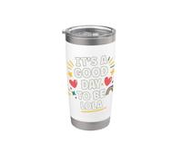 Lola Personalized Retro Girls Custom Lola Name Bicchiere termico in acciaio inox doppia parete