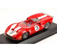MODELLINO AUTO STATICO BEST LOLA T70 MK2 #3 WINNER ST JOVITE 1966 SURTEES 1/43
