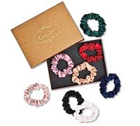 Lolalet Scrunchies per Capelli Seta 8 Pezzi, Elastici Capelli Seta Donna Ragazzei -Stile D