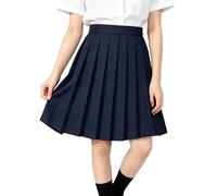 LOLANTA Gonna a pieghe per la scuola, da bambina, linea ad A, lunghezza al ginocchio, con elastico in vita, 8-13 anni