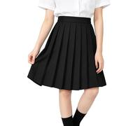 LOLANTA Gonna a pieghe per la scuola, da bambina, linea ad A, lunghezza al ginocchio, con elastico in vita, 8-13 anni