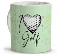 LolaPix Accessori per il golf. Regali per golfisti. Regali per sportivi. Tazze originali da regalare. Tazza in ceramica da 330 ml. Golf