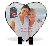 LolaPix Pietra Ardesia personalizzata con foto, immagine o testo. Forma di cuore 15x15cm. Diverse dimensioni e forme disponibili.