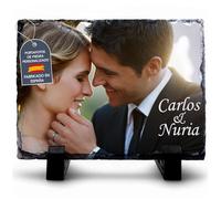 LolaPix Pietra Ardesia Personalizzata con Foto, Immagine o Testo. Forma Rettangolare 20x30cm. Diverse Dimensioni e Forme Disponibili.