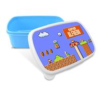 LolaPix Scatola per spuntini. Scatola per la merenda dei bambini, bambina e bambino. Adatto al microonde e privo di BPA, fitati e metalli pesanti. Regali personalizzati. Vari design. MARIO