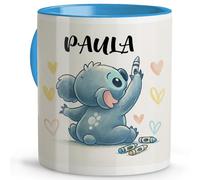 LolaPix Tazza Koala Personalizzata con Nome. Ritorno a Scuola. Plastica. Vari Disegni. Koala
