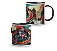 LolaPix Tazza Marvel. Personalizzato con foto e nome. Tazza di plastica per bambini. 330 ml. Tazza originale. Tazza per bambini. Regali originali. CAPITAN AMERICA