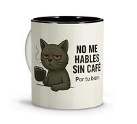 LolaPix Tazza regalo originale. Dettagli dei compagni di lavoro. Tazze divertenti. Tazze originali da regalo da uomo. Collezione Sarcastica. Tazza 330 ml ceramica gatto caffè