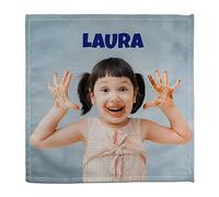 Lolapix Tovagliolo di tela personalizzata con foto e scritta. Tovaglioli stoffa. Tovaglioli stoffa bambini. Regali Personalizzati