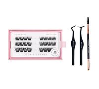Lola's Lashes Ciglia pre-incollate | Bold Definition 3 file Starter Kit | Ciglia pre-incollate | Facile applicazione | Strumenti di applicazione inclusi | 5-10 giorni di usura e impermeabili | 10-14