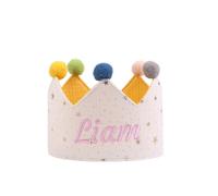 LoLaTide Corona di compleanno personalizzata per bambini Birthday Crown riutilizzabile per bambini con numero 0-9 Decorazione di ricambio Decorazioni di compleanno per bambini e bambine