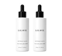 LolaVie Olio per capelli leggero - Confezione da 2 da 1,5 once - Dona lucentezza senza peso Riduce l'effetto crespo e leviga le doppie punte - Si