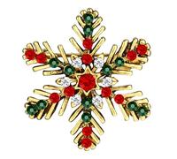 LOLIAS Natale Spilla Pin donne Ragazze Fiocco neve Natale Campana Corona cristallo rhinestone Spille Pins verde rosso Smalto Spilla Pins Moda Gioielli Natale Regali festa