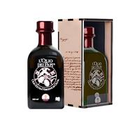 L'Olio dei Papi - Olio Extravergine di Oliva 100% Italiano, Estratto a Freddo, Tracciabile e Certificato - Qualità Superiore, Gusto Autentico - 250ml Teca in legno