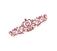 LOLIPPYY 1 Pz Crown in Lega Di Diamante Tiara Affascinante Diadema Della Sposa Diademi Nuziali Addio Nubilato Damigelle Matrimonio Per La Sposa Ballo Studentesco Nozze Rosa Strass