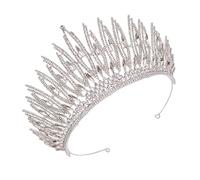 LOLIPPYY 1 Pz. nuziale accessori acconciature sposa accessori per acconciature sposa tiara sposa addio al nubilato Nozze Diademi da sposa diadema nuziale Silver
