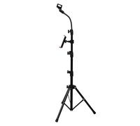 LOLIPPYY 1 set Microfono Treppiede Regolabile per per Karaoke Performance e Lezioni Online Struttura Stabile e Materiali Professionali Include Sacchetto Trasporto