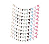 LOLIPPYY 10 Pezzi Bandierine Triangolari Decorazione Festa e Scuola Colorate Resistenti con Colori Vivaci per Addobbi Festivi e Sfondo Fotografico