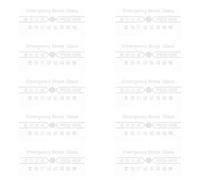 LOLIPPYY 10 Pezzi Di Vetro Per Allarme Antincendio Copertura Impermeabile Per Interruttore Di Sicurezza Antincendio Copertura Per Interruttore Manuale Vetro Di