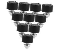 LOLIPPYY 10 Pezzi Motorcycle Kickstand Pads in High Elastic Rubber Weather Resistant Slip Bumpers For Noise Reduction And Vibration Absorption Stable Side Stand Support For Scooters And