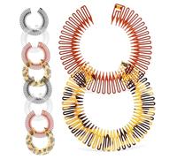 LOLIPPYY 10 pezzi Pettine Elastico Circolare Flessibile per Fascia Supporto Accessorio Pratico per Colori Casuali Colore Casuale Colore Casuale