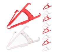 LOLIPPYY 10 Pezzi Pinze Plicometro per Misurazione Grasso Corporeo Strumento Portatile Alta Precisione con Doppia Scala per Monitorare Bmi e Composizione Fisica Adatto per Casa e Palestra