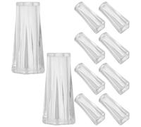 LOLIPPYY 10 Pezzi Pomelli Trasparenti per Corda Tende, Nappa Coulisse per Tende da Finestra, Accessori per Regolazione e Tiranti Artigianali per Finestre