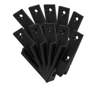 LOLIPPYY 10 set Connettori per Pannelli Mobili Neri Fissaggi in Plastica per Giunti Scomparsa di Pareti e Armadi Supporti Resistenti per Montaggio Rapido e Collegamento Sicuro di Pannelli