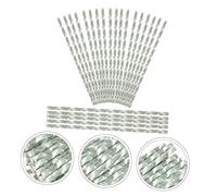 LOLIPPYY 100 pezzi Cannucce con Foglie Tropicali Hawaiane per Cocktail e Feste Estive Spiaggia Decorazioni Luau Accessori Nubilato e Compleanno