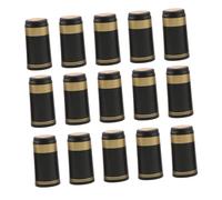 LOLIPPYY 100 Pezzi Cappuccio Termoretraibile Capsule Termoretraibili per Vino Capsule Vino Restringersi Termoretraibili Tappo Nero