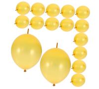 LOLIPPYY 100 Pezzi Palloncini Lattice con Coda Collegabile da Dorati per Kit Decorazioni Festa Matrimonio Compleanno per e Scenografie Party Eleganti