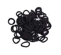 LOLIPPYY 100pezzi Fasce Per Capelli Senza Cuciture Laccio Per Capelli Fasce Per Lacci Elastici Per Lacci Nero