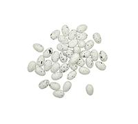 LOLIPPYY 100pezzi Finto Piccione Viaggiatore Uova Piccione e Decorative Materiale Superficie Liscia Forma e Colore Realistici Design Creativo e Divertente o Negozio