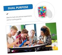 LOLIPPYY 100pezzi Palline Plastica Colorate Per Ordinamento Ragazzo Ragazza Ragazza Giocattoli Montessori Sfere Per Contare Per Scuola Ordinamento in Età Prescolare Palline Apprendimento